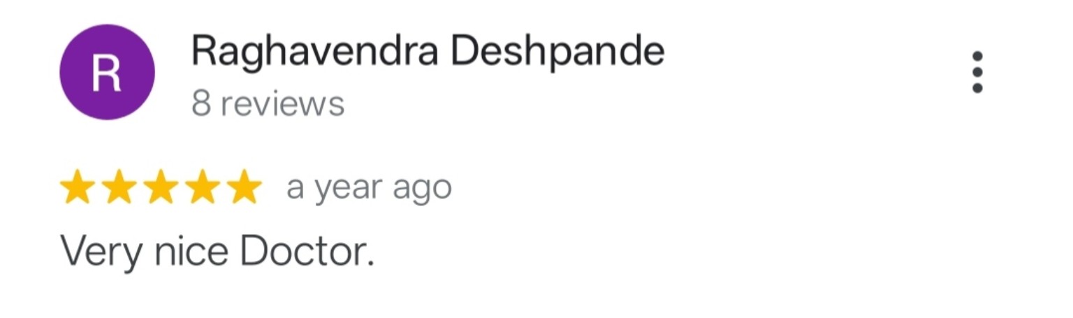 Google review by Raghavendra Deshpande