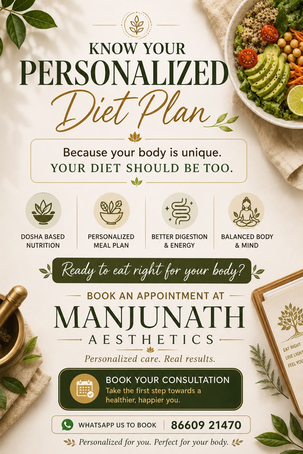 Personalized diet plan creative