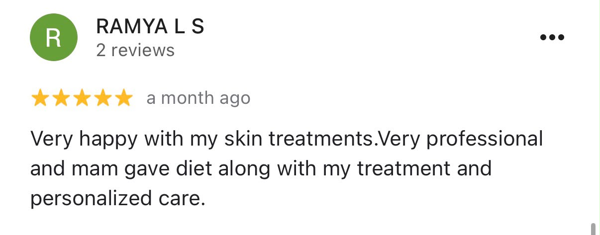 Google review from Ramya L S